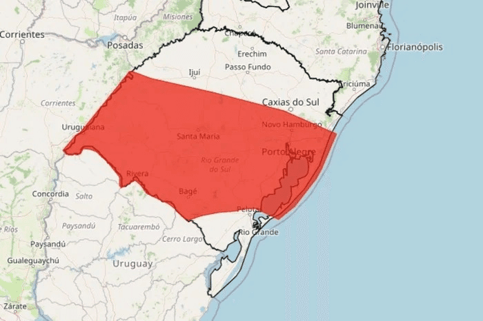 Tempestades e risco de inundações voltam ao Rio Grande do Sul