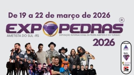 Ingressos para espaços nobres da Expopedras podem ser adquiridos on-line