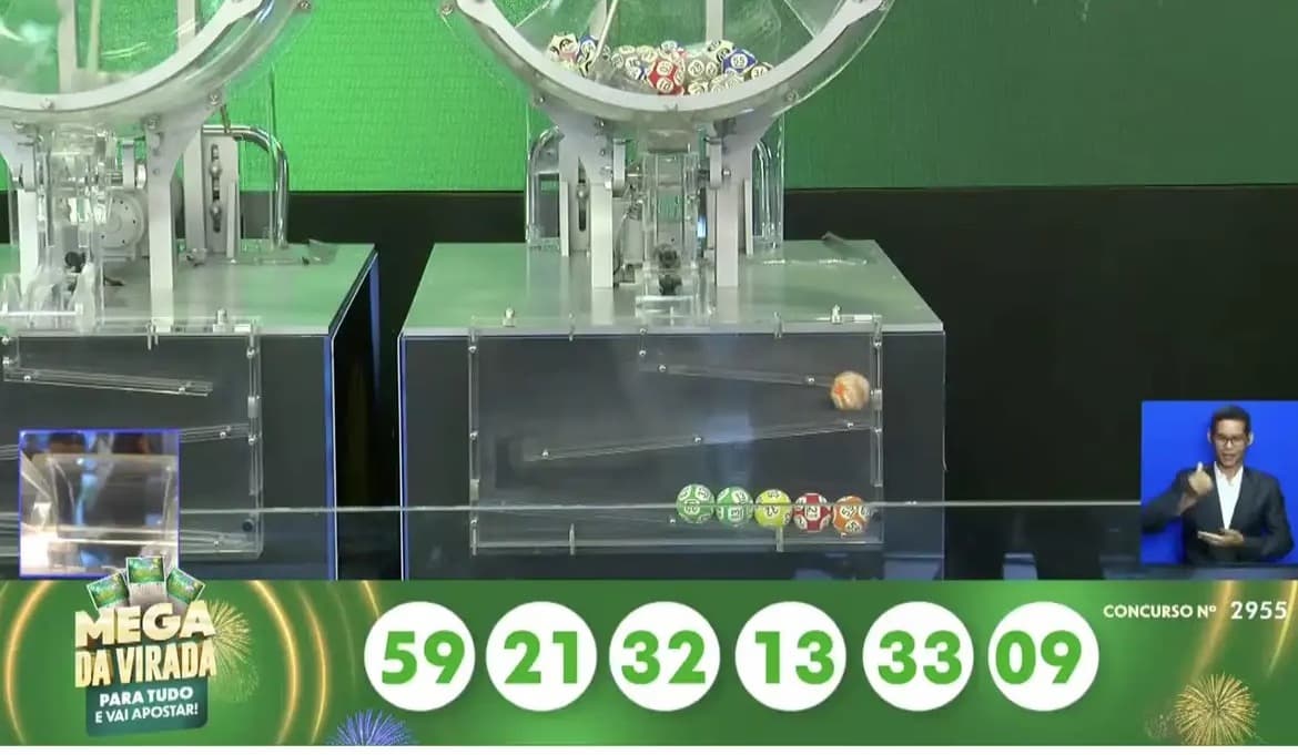 Mega da Virada premia seis apostas e cada uma vai receber R$ 181,8 milhões